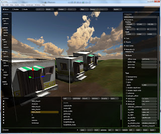 The same building in the editor without motion blur