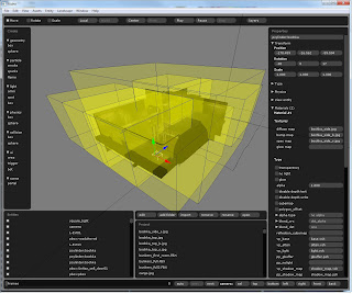 Lights debug view showing the room's light sources