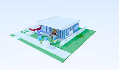 One of the first path-traced images of a voxel scene